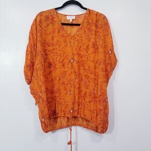 Alexis Oversized Lightweight Printed Blouse